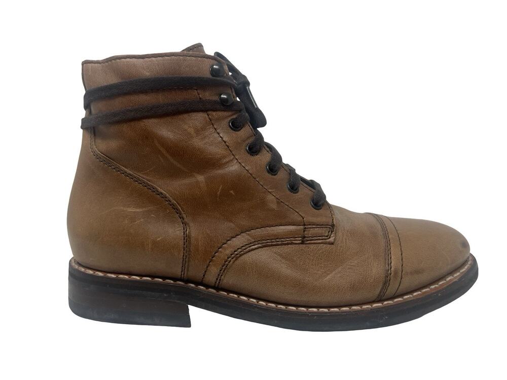 Thursday Captain Men’s Boots Cap Toe Brown Leather Size 8